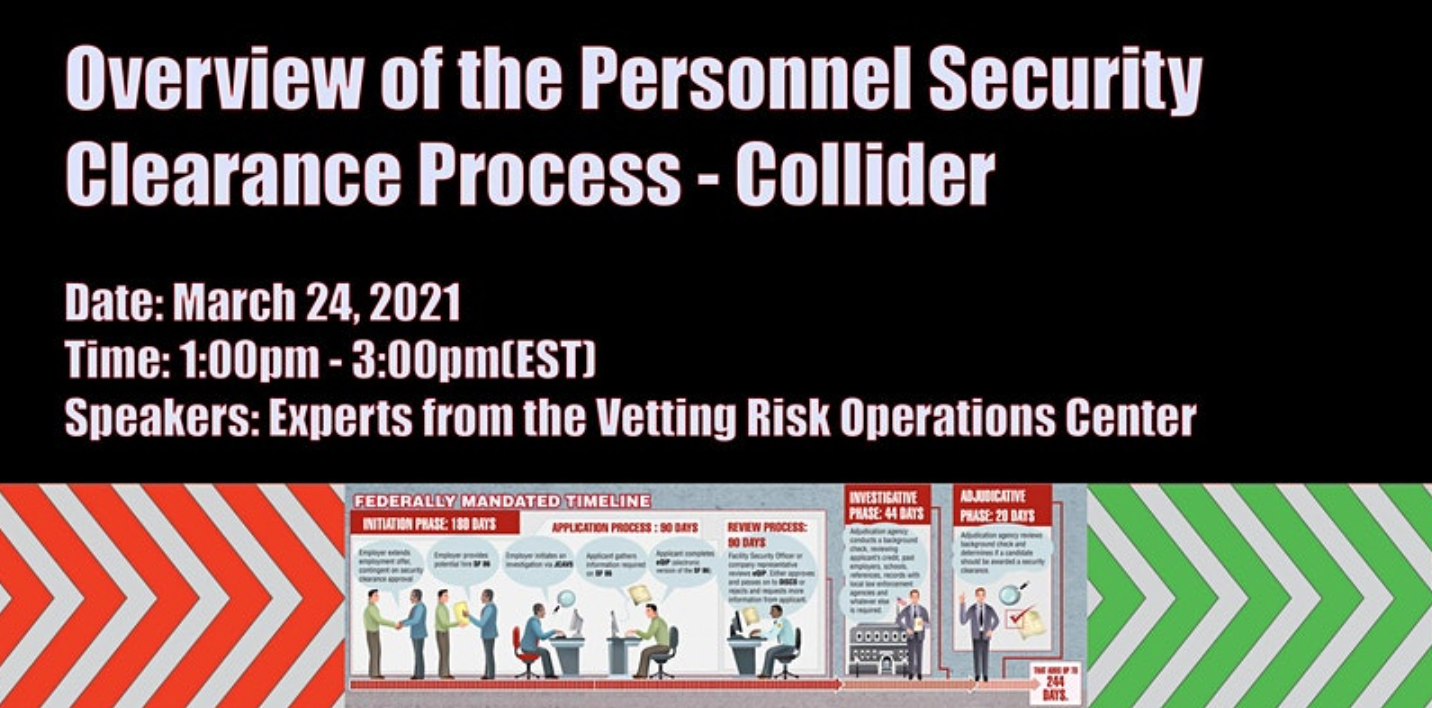 Overview of the Personnel Security Clearance Process Collider