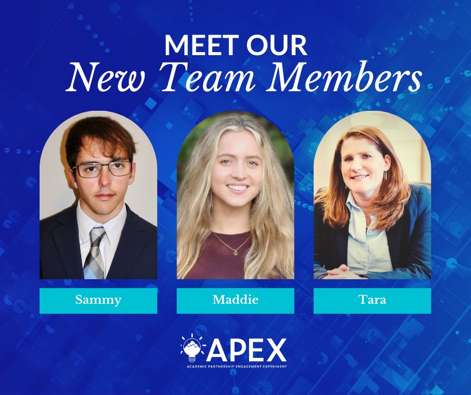 New APEX Team Members, Sammy, Maddie, Tara