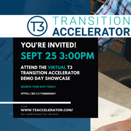 VIRTUAL T3 Transition Accelerator Demonstration Showcase event banner