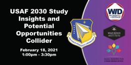 USAF 2030 Study– Insights and Potential Opportunities Collider event logo